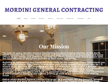 Tablet Screenshot of mordini-contracting.com